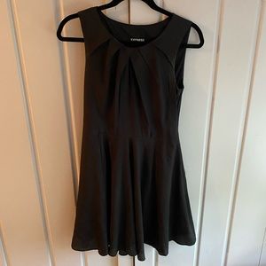 Classic black fit & flare dress by Express